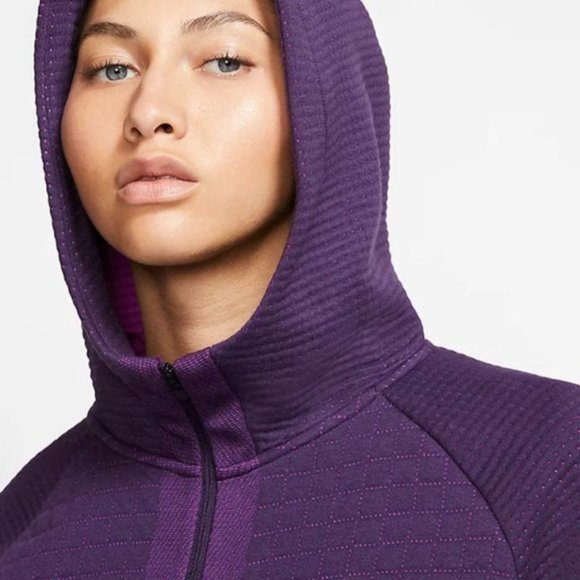 NWT $140 NIKE SPORTSWEAR Women S Tech Fleece Hoodie Full Zip Warn Jacket Purple - Picture 2 of 15